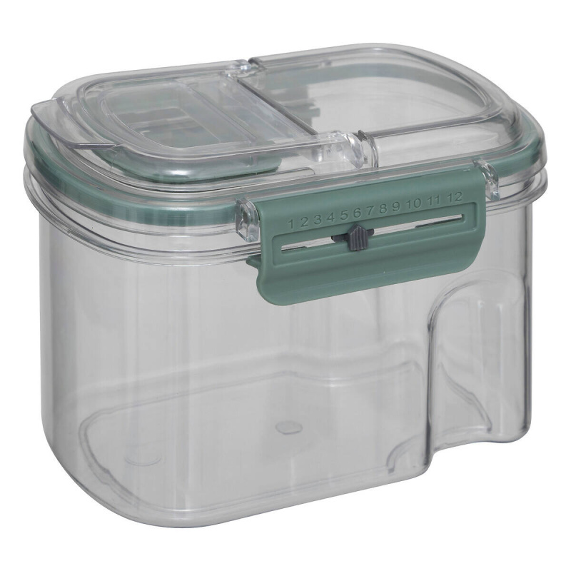 5five Simply Smart Hermetická nádoba na potraviny PP NEO s datovníkem, 600 ml transparentní