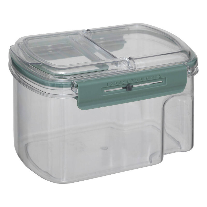 5five Simply Smart Hermetická nádoba na potraviny PP NEO s datovníkem, 1500 ml transparentní