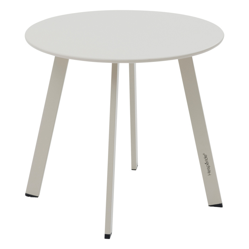 Hesperide Kovový zahradní stolek SAONA, Ø 50 cm, bílý bílý