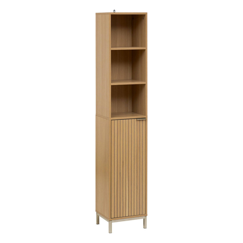 5five Simply Smart Úzký koupelnový regál TASSO sloupek, 33 x 28 x 168 cm hnědá