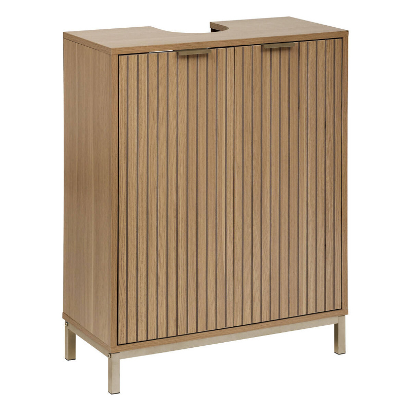5five Simply Smart Skříňka pod umyvadlo na desku TASSO, 60 x 28,5 x 80 cm hnědá