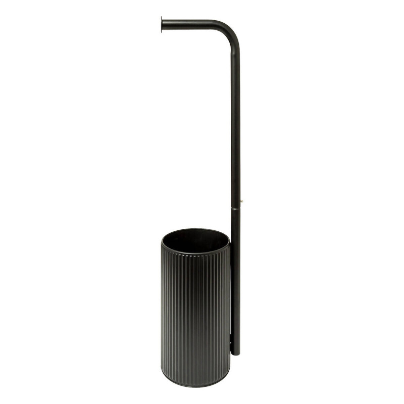 5five Simply Smart Stojan a držák na toaletní papír ONYX, 13,5 x 64,7 cm černá