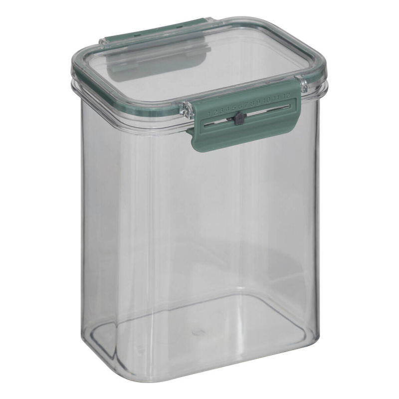 5five Simply Smart Hermetická nádoba na potraviny PP NEO s datovníkem, 1300 ml transparentní