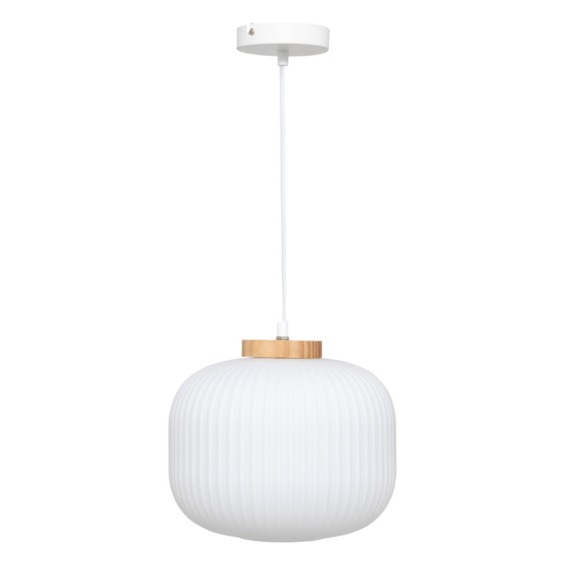 Atmosphera Závěsná lampa origami TRAVIS, Ø 25 cm bílý