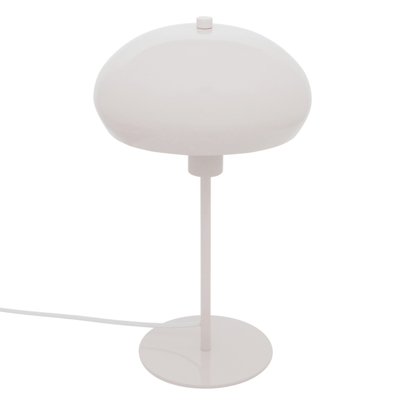 Atmosphera Stolní lampa SAVIO, kovová, výška 38 cm, bílá béžová