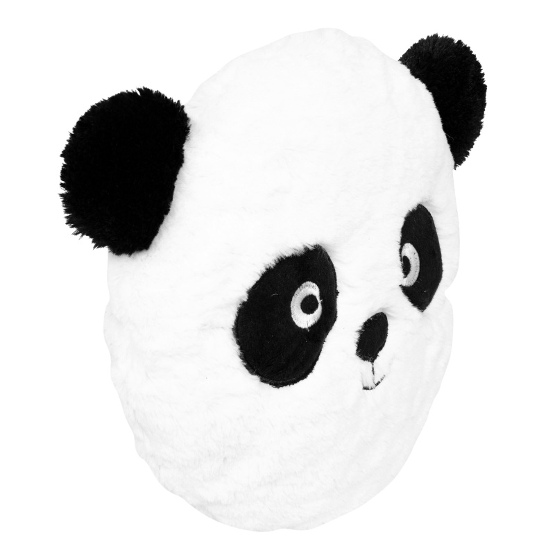 Atmosphera for kids Kulatý polštář PANDA s oušky, Ø 27 cm bílý
