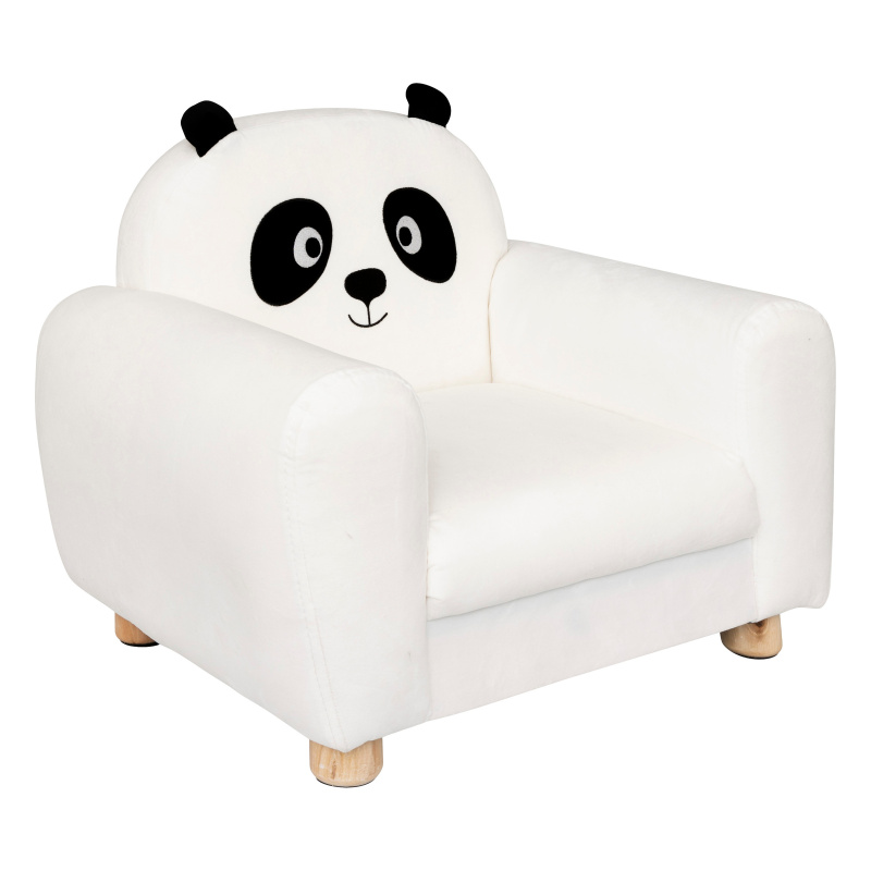 Atmosphera for kids Dětské křesílko panda, 53 × 43 × 43,5 cm černá