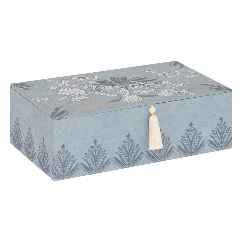 Atmosphera Organizér na šicí potřeby WILD ROMANCE, 30 x 18,5 x 10 cm modrý