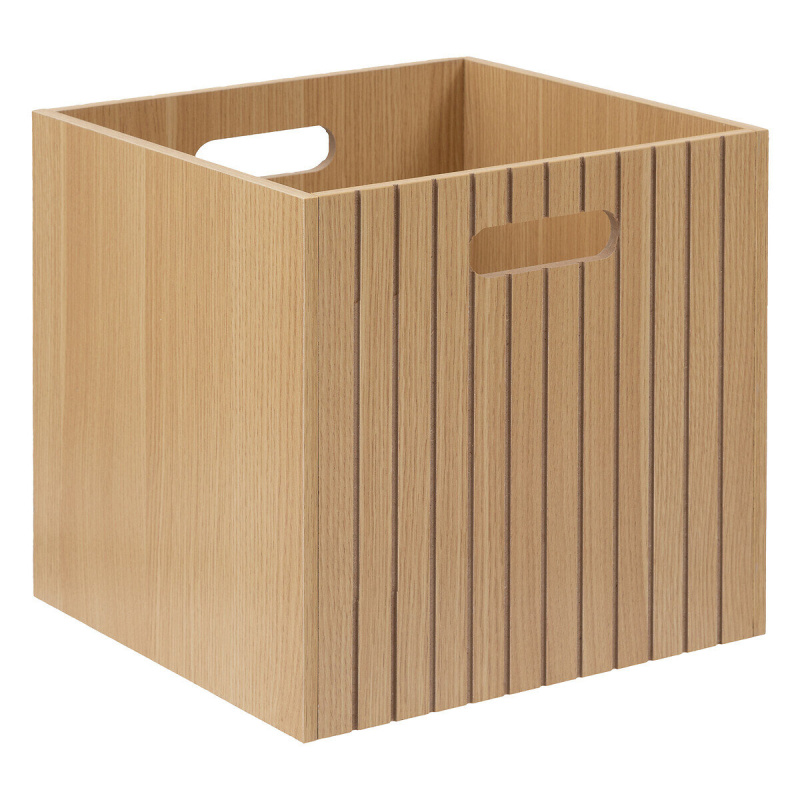 5five Simply Smart Úložný koš TASSO, MDF, 31 x 31 cm hnědý