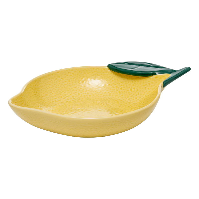 Secret de Gourmet Talíř ve tvaru citronu, LEMONS, 31 x 21,5 cm žlutý