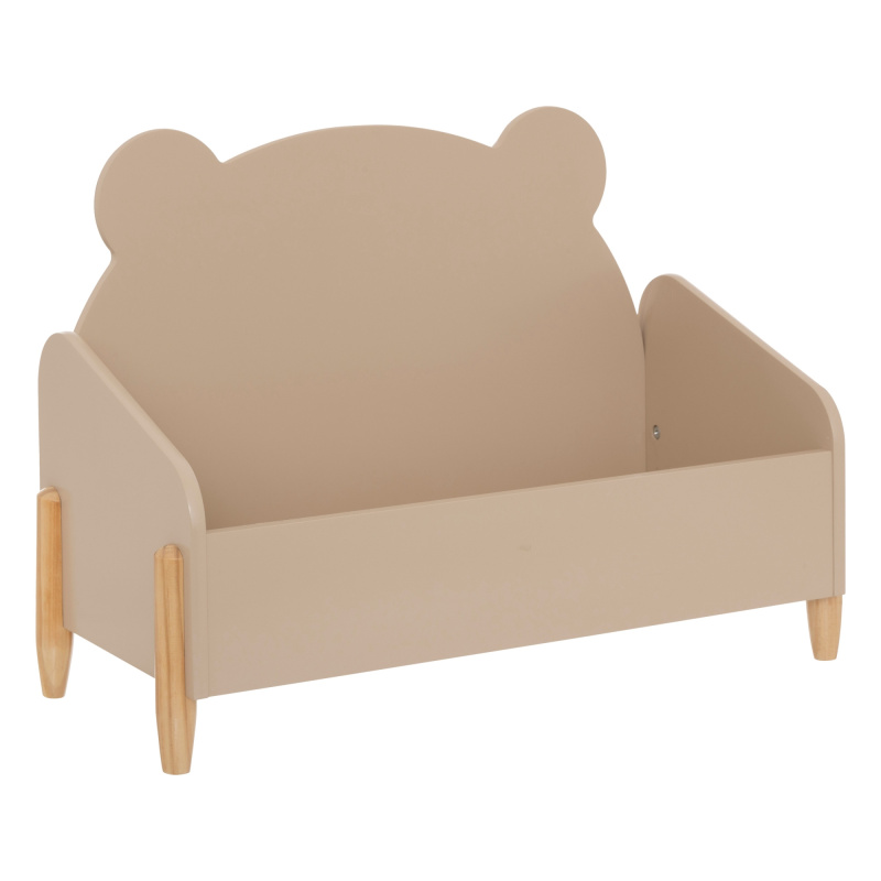 Atmosphera for kids Úložný box na hračky FJELLA, 61 x 44,2 x 28,5 cm, medvěd béžová