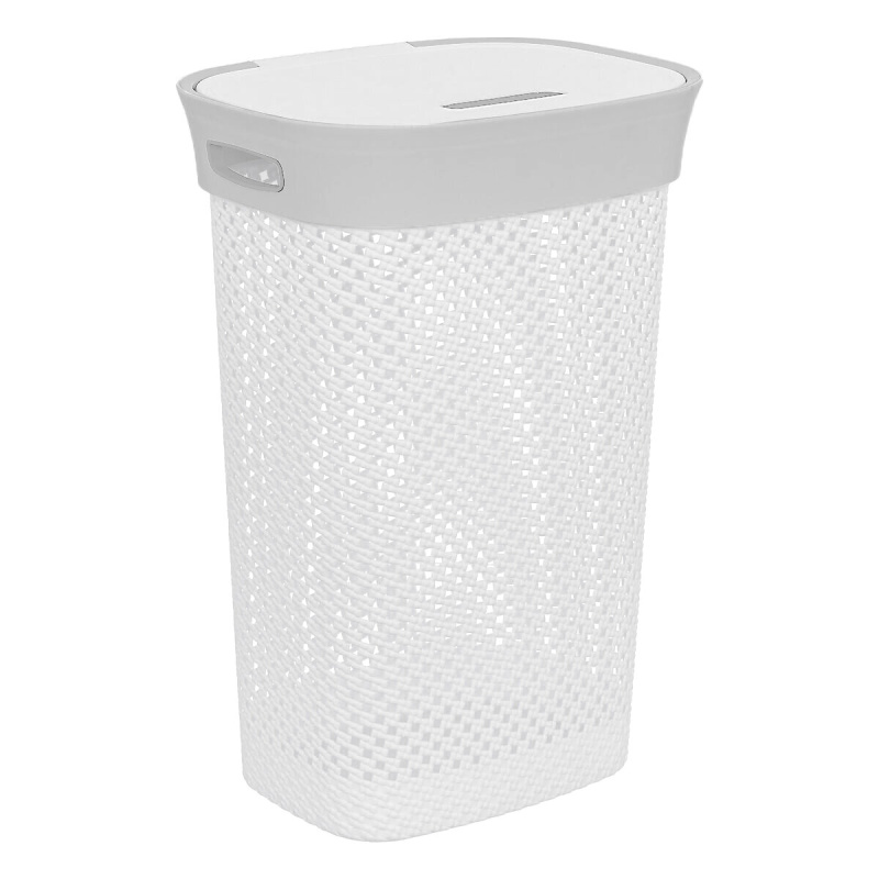 5five Simply Smart Koš na prádlo HAMPER, 60 l, bílý bílá