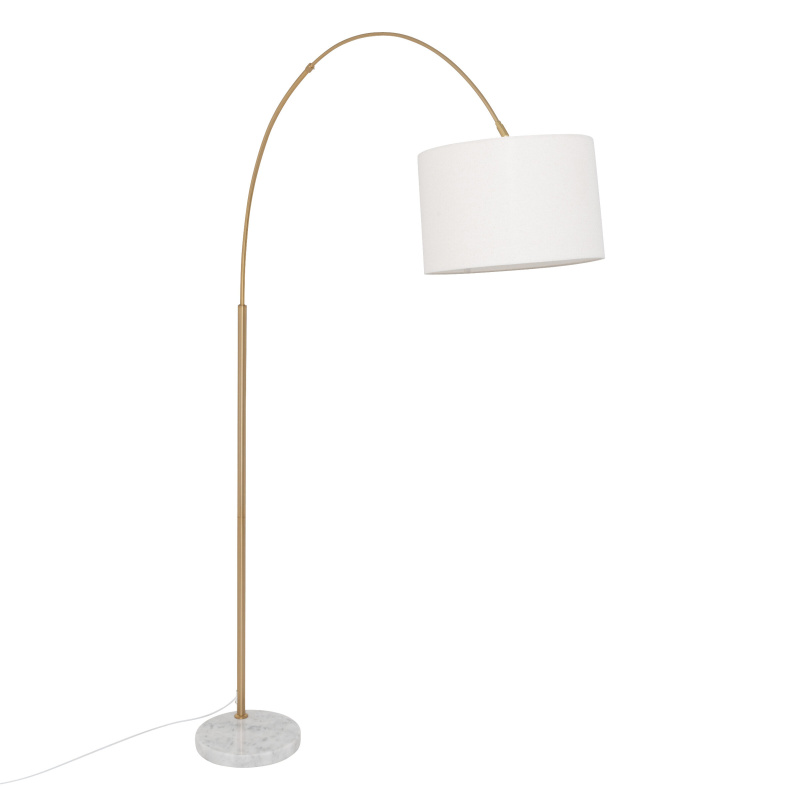 Atmosphera Oblouková stojací lampa TILIO, 195 cm bílý