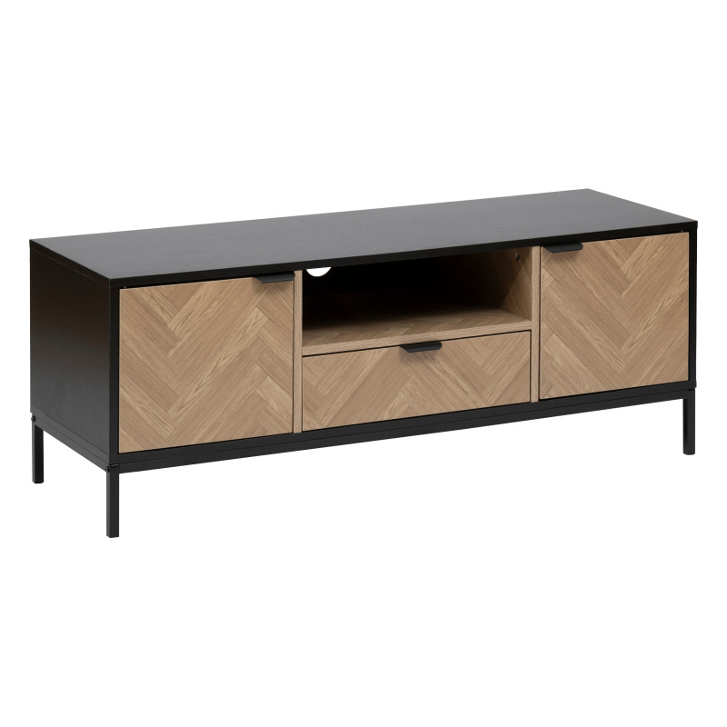 5five Simply Smart TV stolek CHEVRONS, 120 x 40 x 45 cm černá