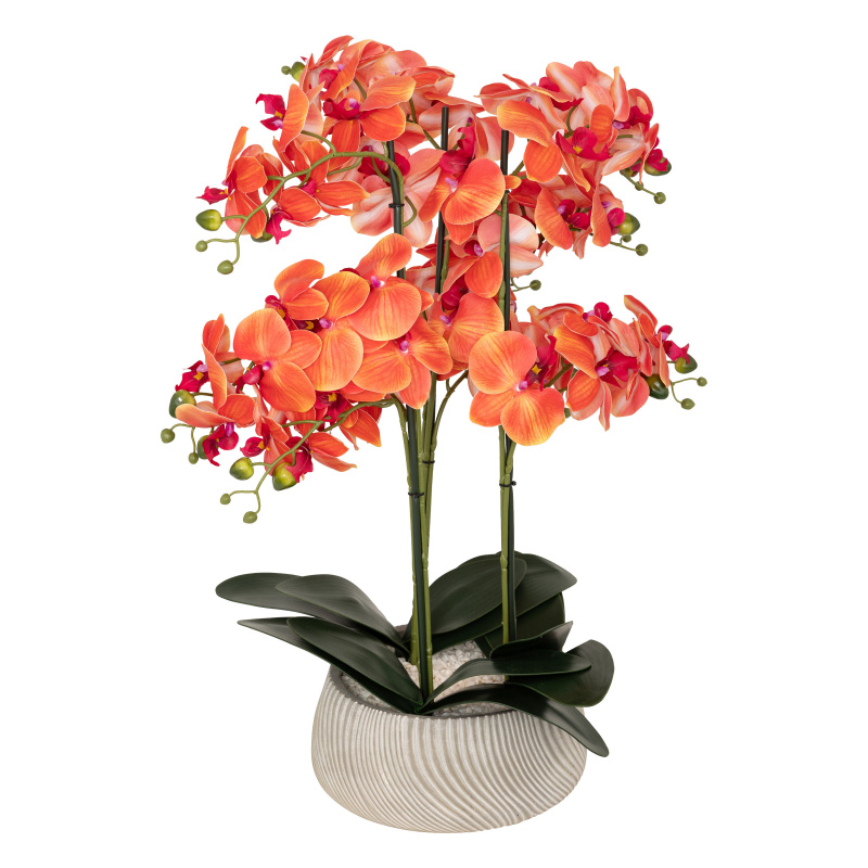 Atmosphera Umělá orchidej SANAE v květináči, 65 cm vícebarevný