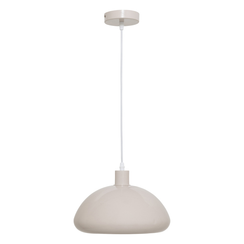 Atmosphera Lustr s kovovým stínidlem SAVIO, Ø 27 cm, béžový béžová