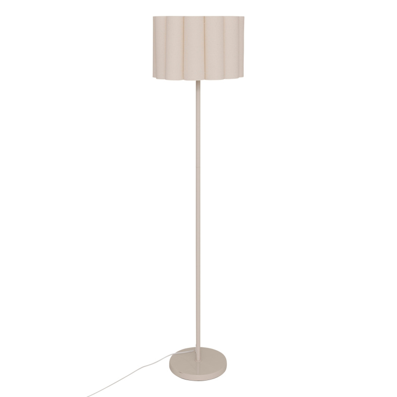 Atmosphera Vysoká podlahová lampa RONA s textilním stínidlem, Ø 37 x 150 cm béžová