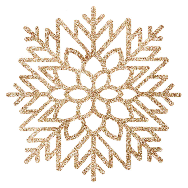 Atmosphera Podložka na stůl se třpytkami SNOWFLAKE, zlatá zlatá