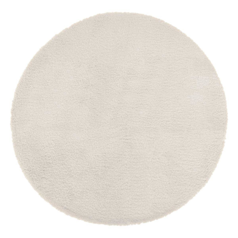 Atmosphera Bílý kulatý koberec, 80 cm bílý