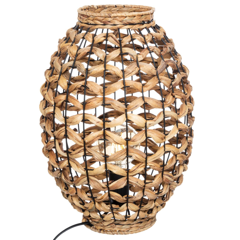 Atmosphera Stolní lampa SAND s stínidlem z hyacintu, výška 40 cm béžová