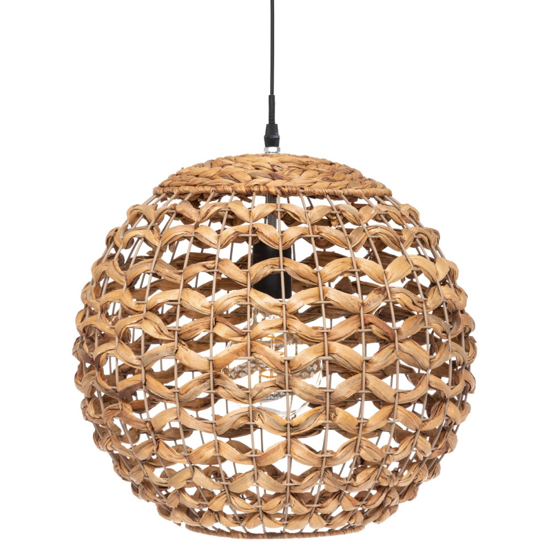 Atmosphera Závěsná lampa SAND se stínidlem z hyacintu, O 38 cm béžová