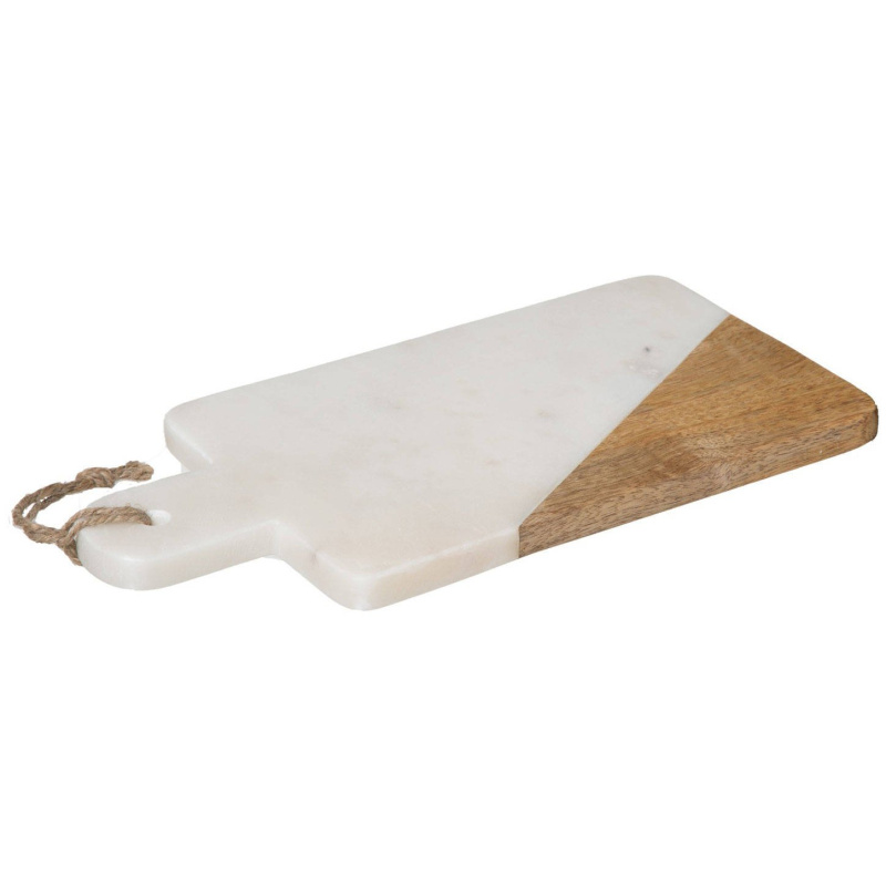 Secret de Gourmet Krájecí deska GEOM HYGGE, 15 x 30 cm, mramor, bílé bílá
