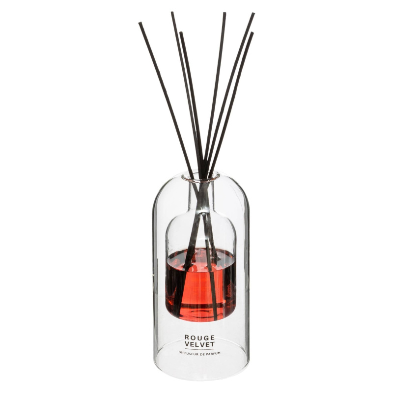 Atmosphera Tyčinkový difuzér ROUGE VELVET, 150 ml transparentní