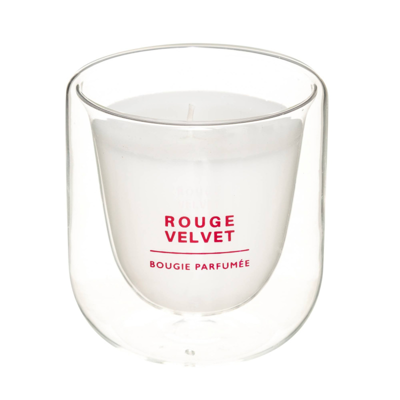 Atmosphera Vonná svíčka ROUGE VELVET, 130g transparentní
