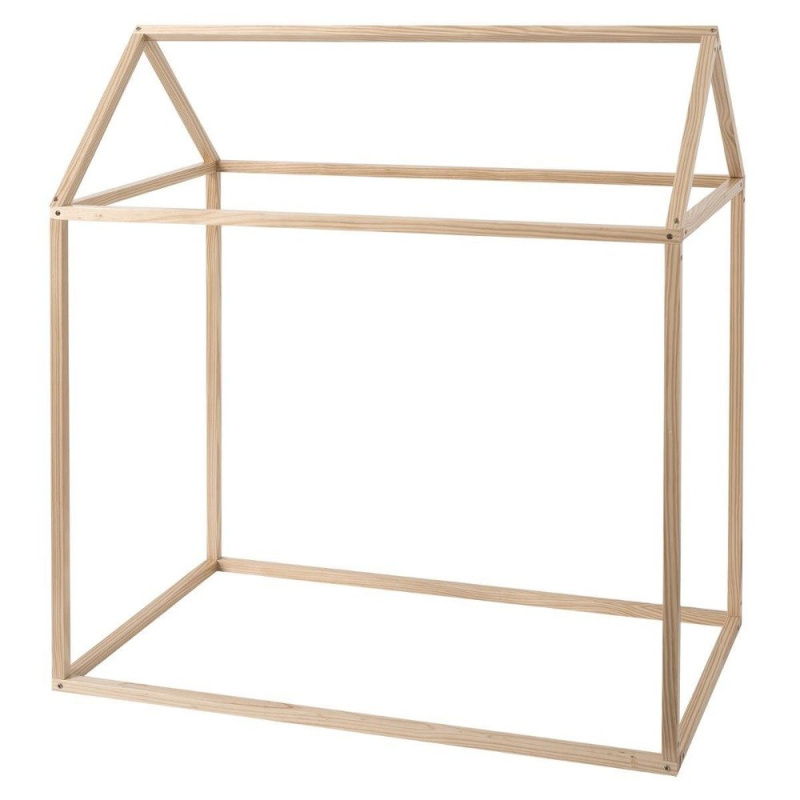 Atmosphera for Kids Dětský dřevěný domeček 66 x 115 x 126 cm 127236 hnědá