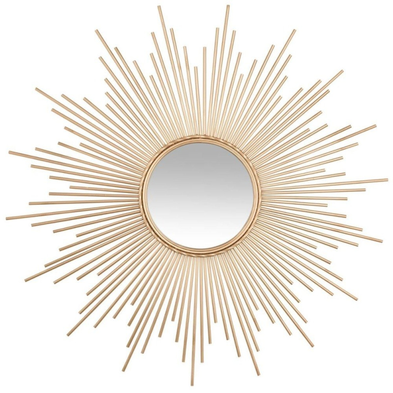 Atmosphera Dekorativní zrcadlo GOLD SUN, 100 cm, zlaté 150647 zlatá