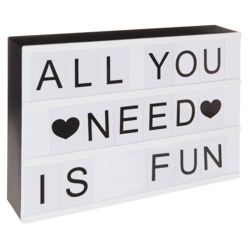 Atmosphera Rámeček, dekorativní rám, dekorace CINEMA - velikost A4, LED 150684 bílá