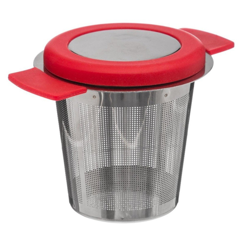 Secret de Gourmet Brew maker pro čaj a bylinky + stojan, barva červená červený