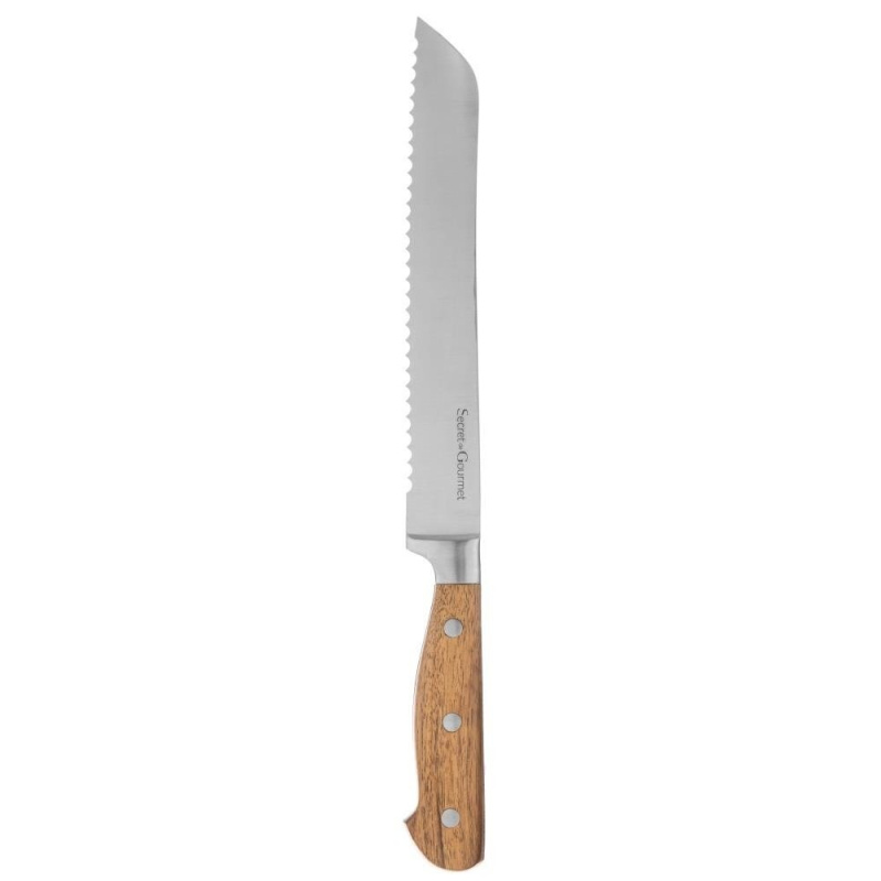 Secret de Gourmet ElegANCIA řezačka chleba, nerezová ocel, 33 cm hnědý