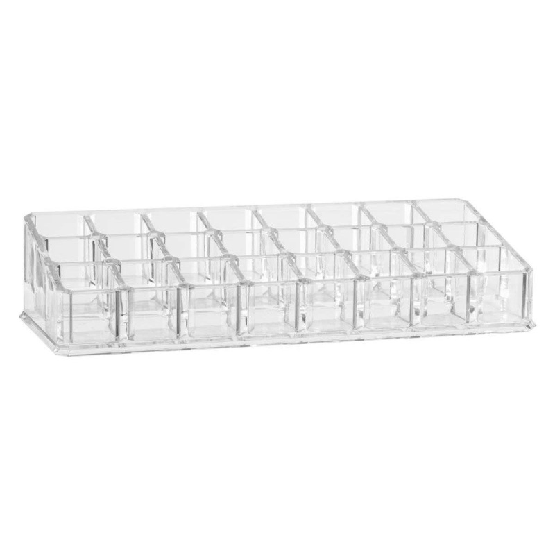 5five Simply Smart Organizátor rtěnky MAPUT, 24 přihrádek, 23x10 cm transparentní