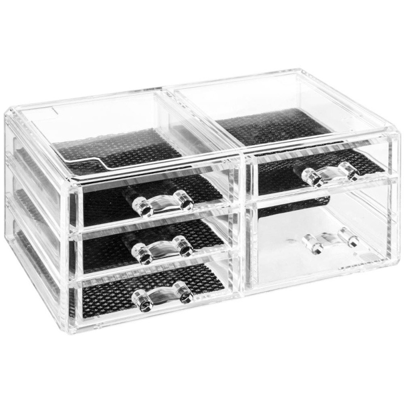 5five Simply Smart Transparentní úložný box na šperky z plastu, 24x11 cm 155919 transparentní