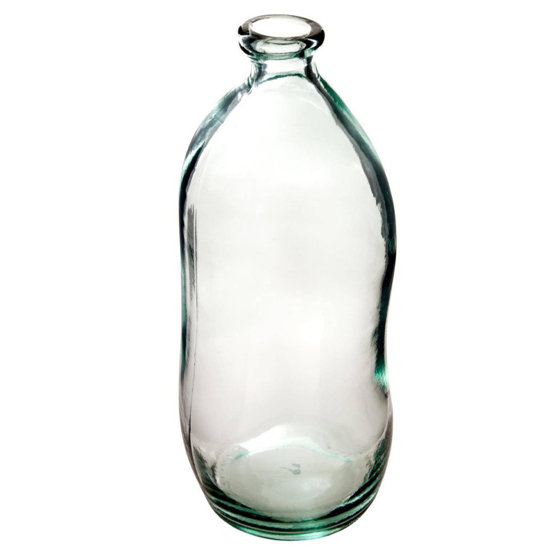 Atmosphera Váza z recyklovaného skla 35 cm Průhledná transparentní