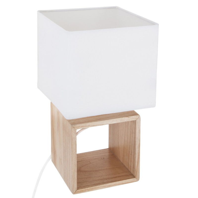 Atmosphera Stolní lampa v elegantním stylu, bílé stínidlo, 18 x 32 cm 155360 bílý