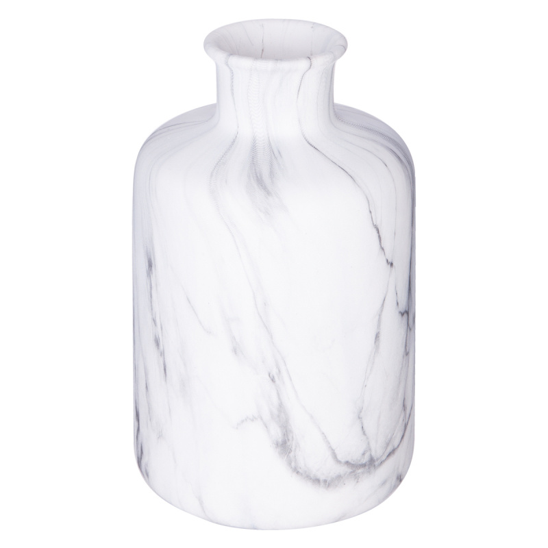 Atmosphera Keramická váza MARBLE, 17,5 cm bílá