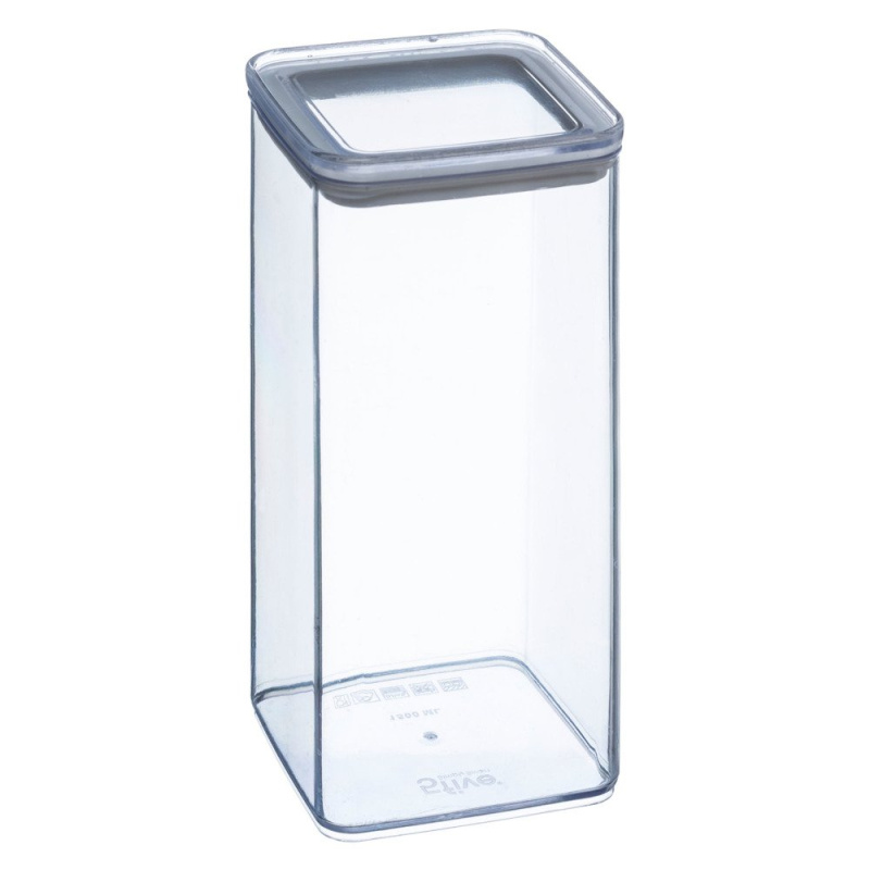 5five Simply Smart Dóza na sypké potraviny, hermetická, 1,5 l, plastová 152042 transparentní