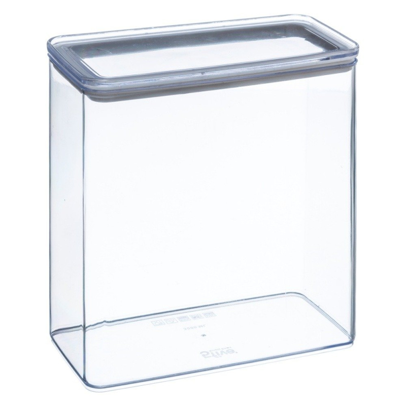 5five Simply Smart Dóza na potraviny s víkem, 3 l, plastová transparentní