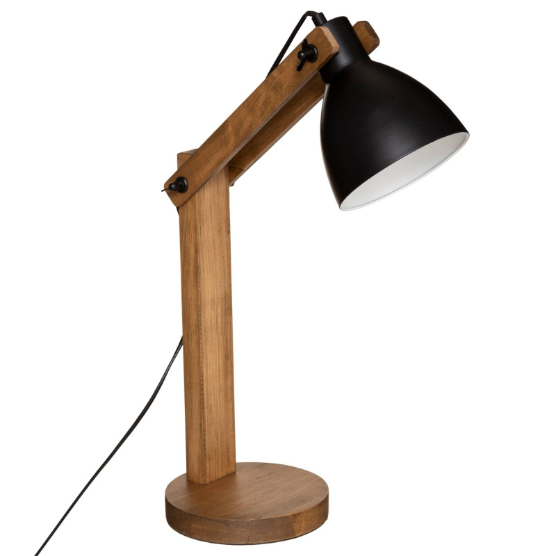 Atmosphera Stojací lampa CUBA, výška 56 cm, dřevěná hnědý