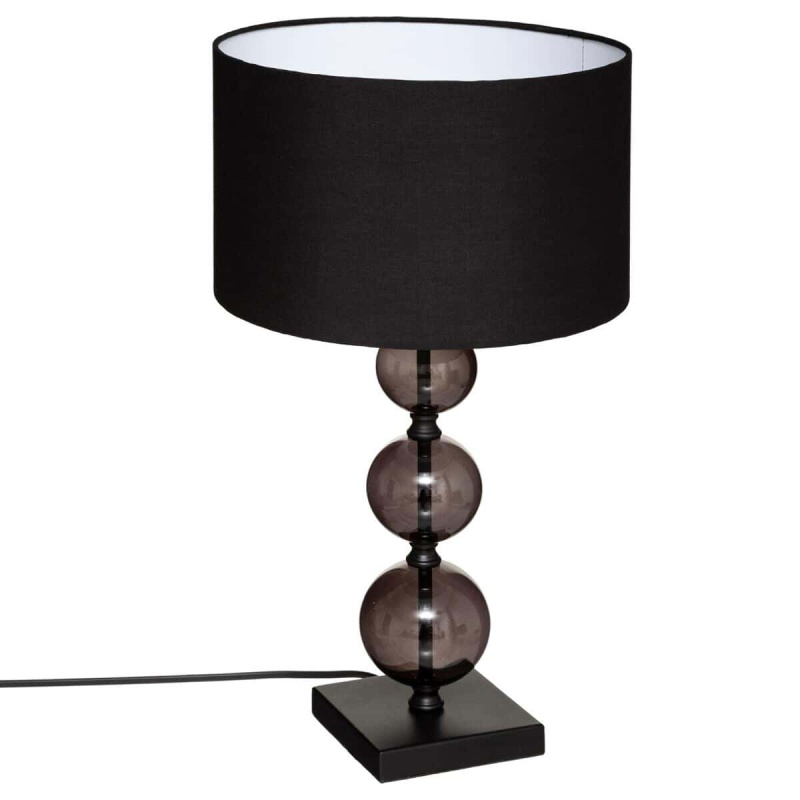 Atmosphera Stolní lampa ALMA, výška 52 cm, černá černá