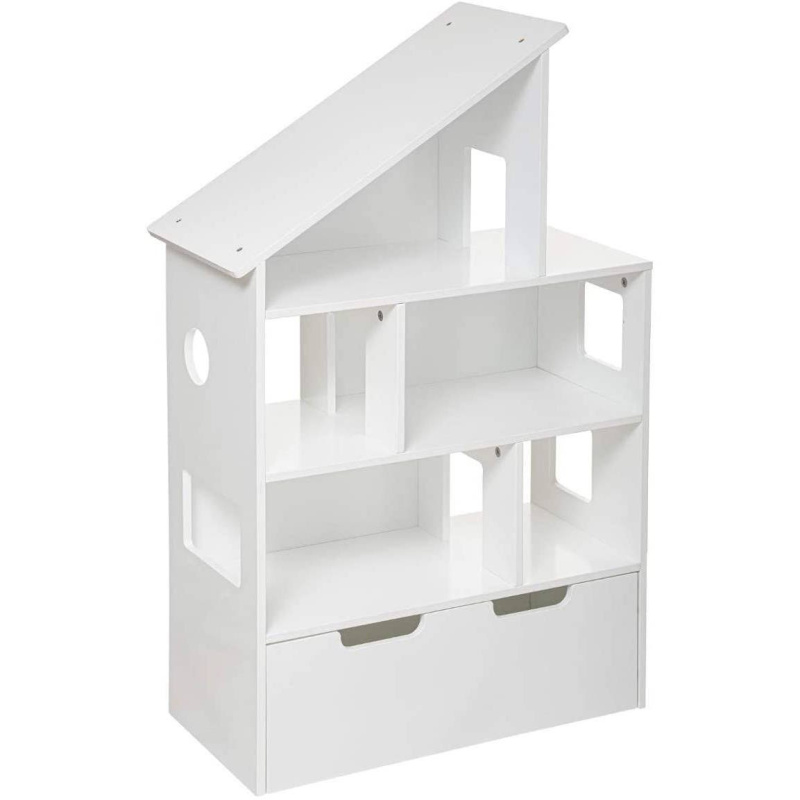 Atmosphera for Kids Dětská knihovna s úložným boxem bílá 30x64x103 cm bílá