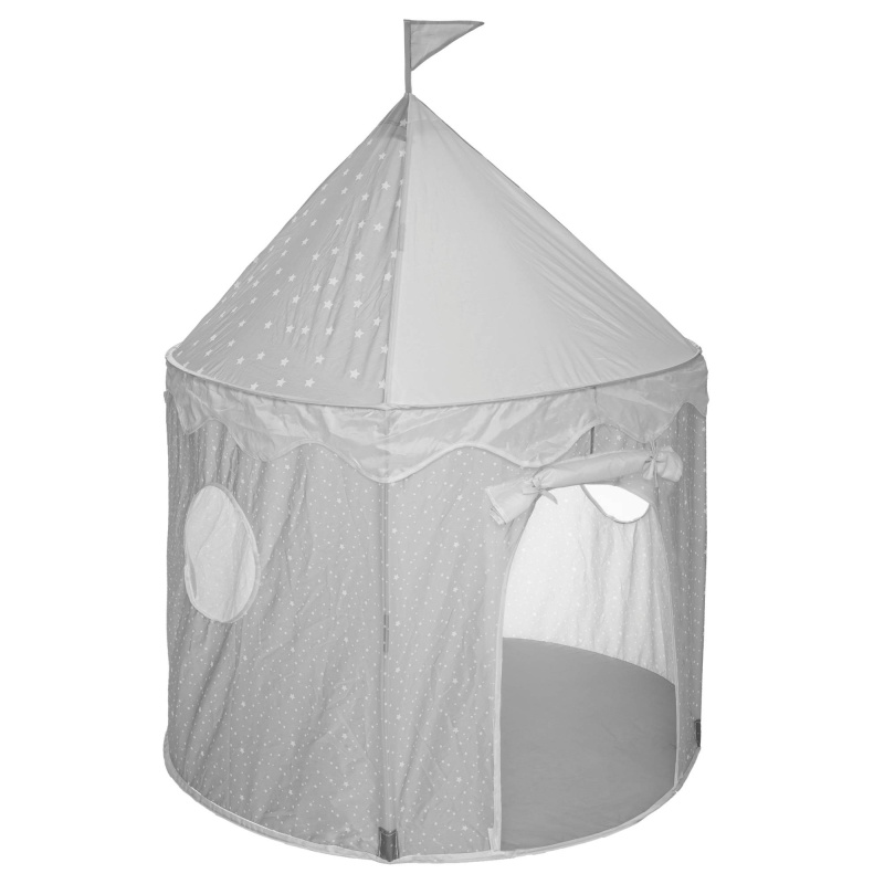 Atmosphera for kids Dětský stan, O 100 cm, polyester, šedá šedá
