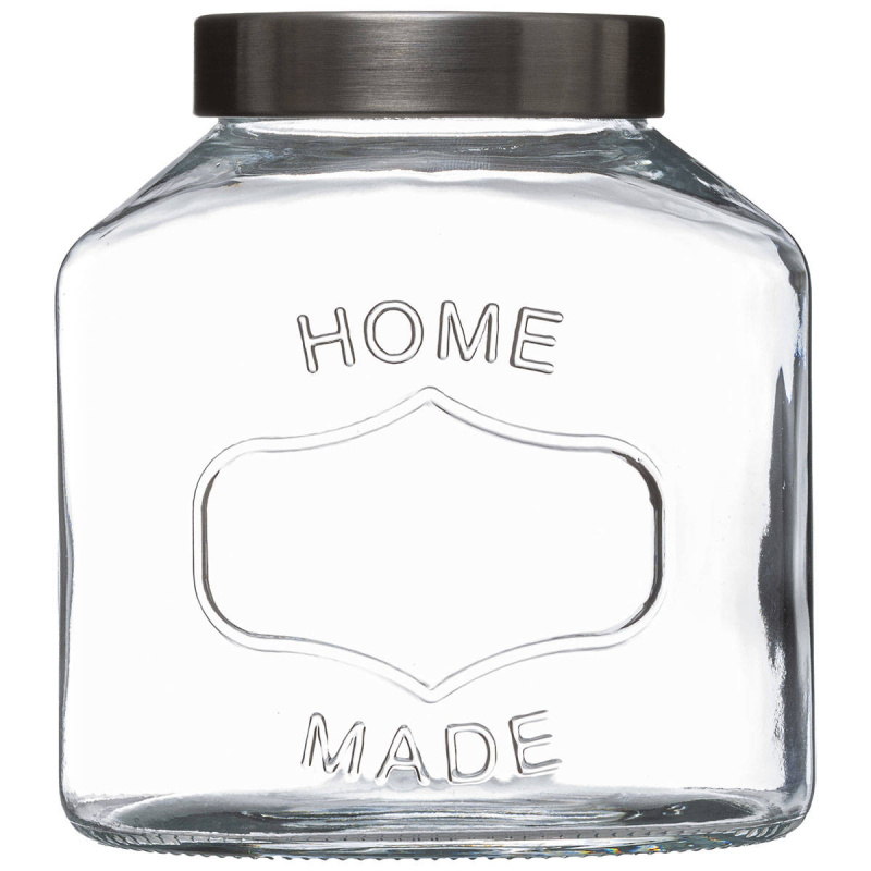 5five Simply Smart Dóza na sušenky HOME, skleněná, 2,5 L transparentní