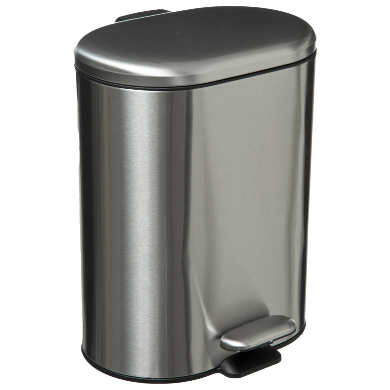 5five Simply Smart Odpadkový koš s pedálem SILIFLEX, 6 l, stříbrný stříbrná