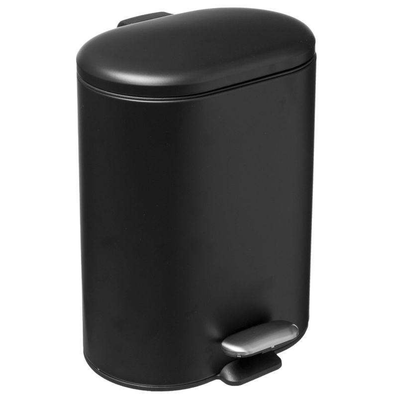 5five Simply Smart Pedálový koš SILIFLEX, 6 L, černý černá