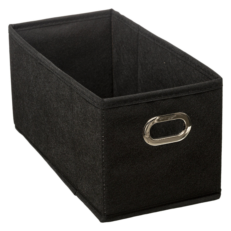 5five Simply Smart Úložný box, obdélníkový, 15 x 31 x 15 cm, černá barva černá