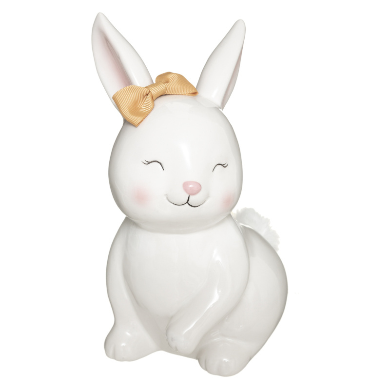 Atmosphera for kids Dětská pokladnička RABBIT, 22 cm bílá