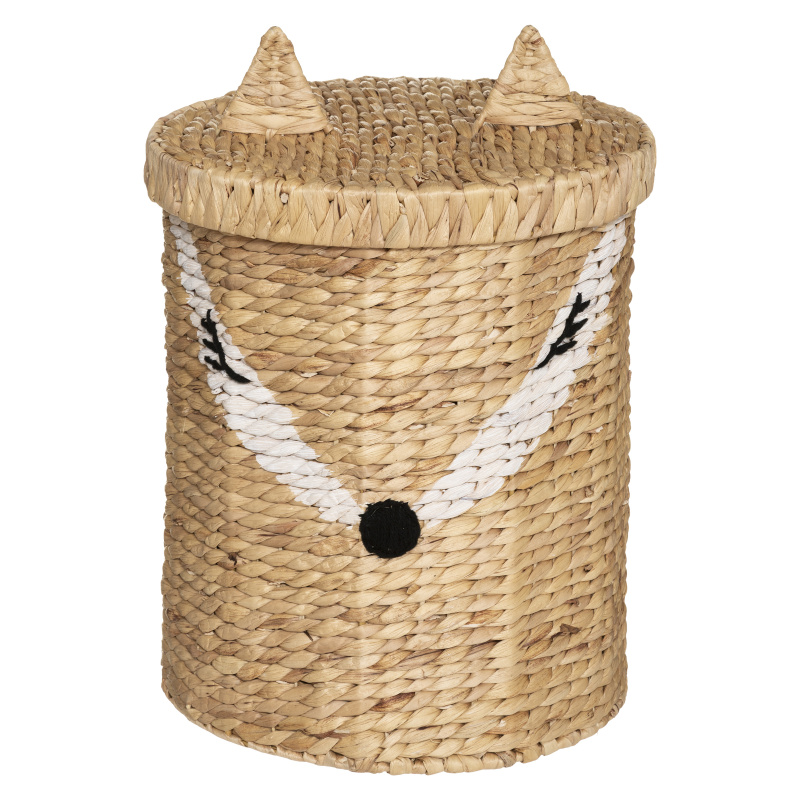 Atmosphera for kids Úložný box na hračky LIŠKA, s víkem, Ø 35 cm béžová